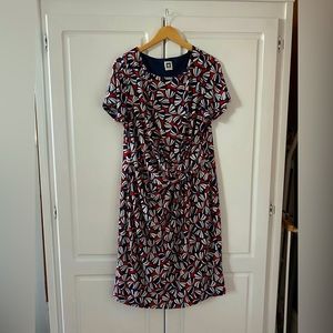 Anne Klein Abstract Flower Dress, Size 16